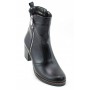 Ghete dama casual imblanite din piele naturala de culoare neagra GD206CRN